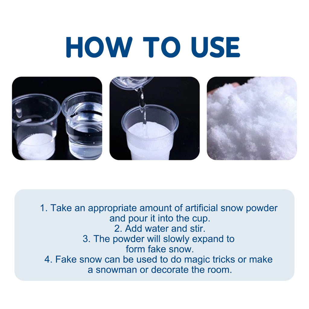 Artificial Snow - Snowscape Window Dressing for Winter Christmas Atmosphere, Indoor Shooting Fake Snow