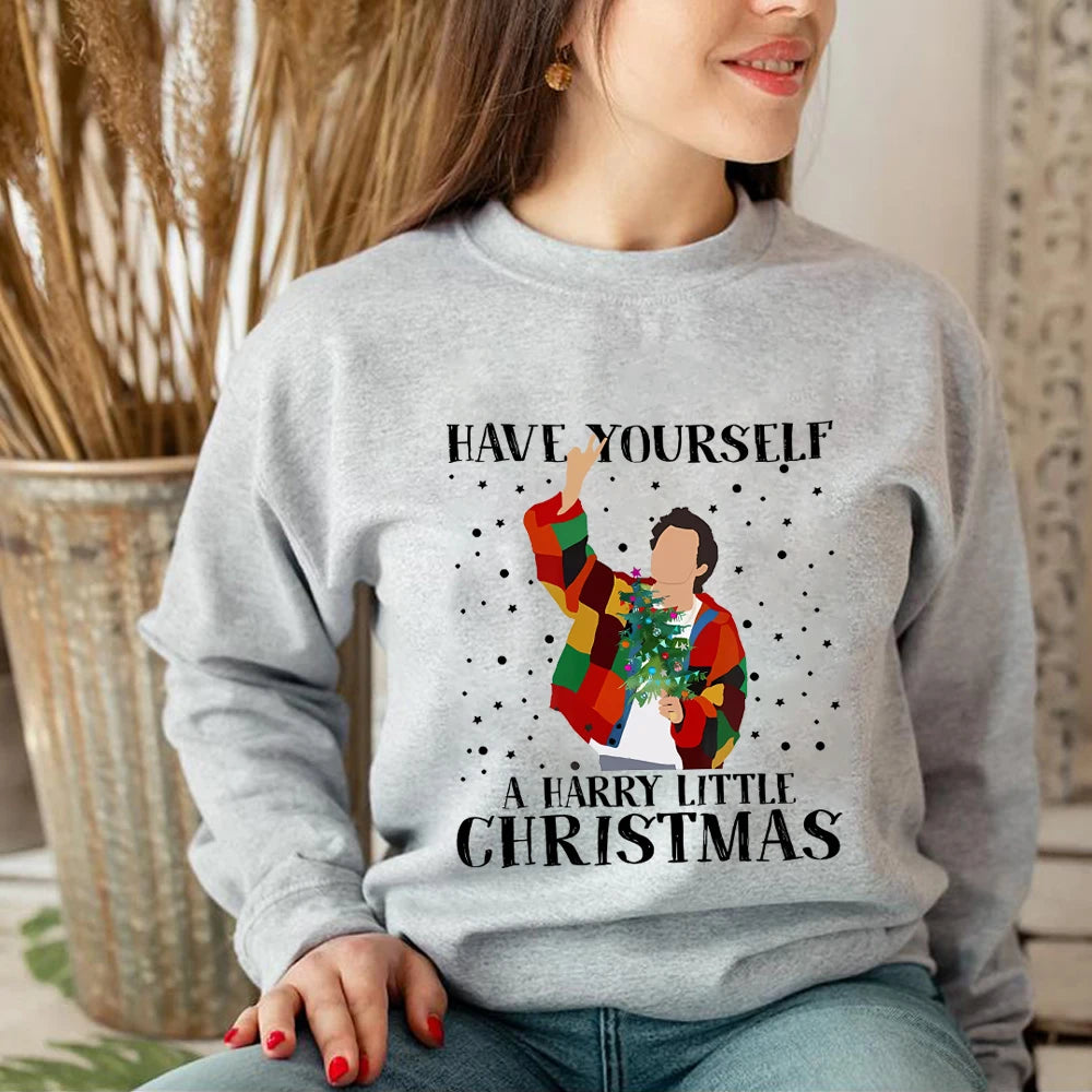 Have Yourself A Harry Little Christmas Sweatshirt Xmas Sweatshirt Xmas Shirt Love on Tour Tees Xmas Gifts Casual Sweatshirts