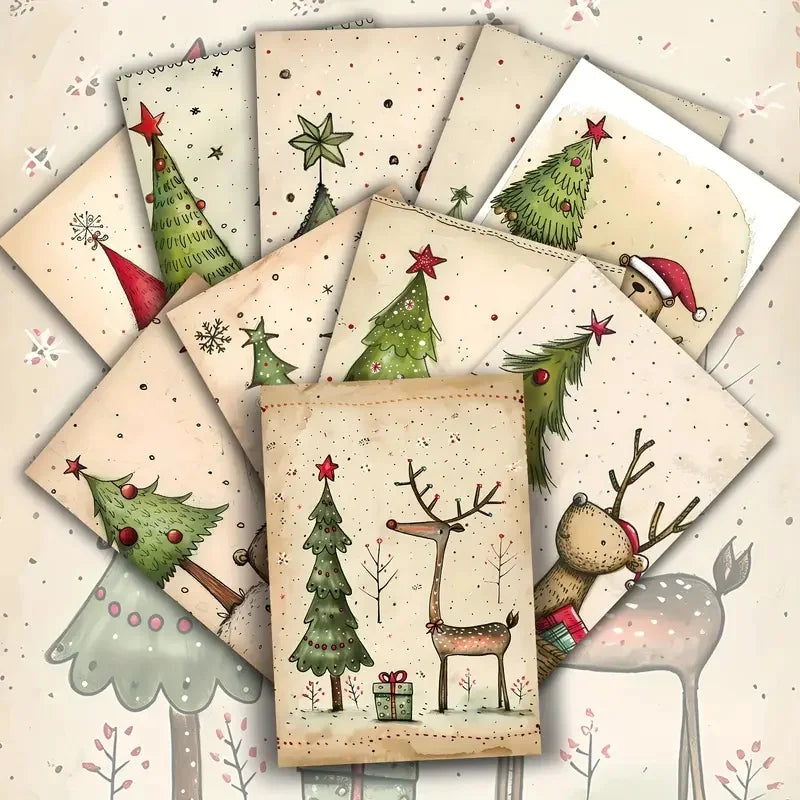 The 20 Christmas Cards Containing Envelopes Are Designed Inspired By Winter Scenes As Christmas Gifts For Family And Friends