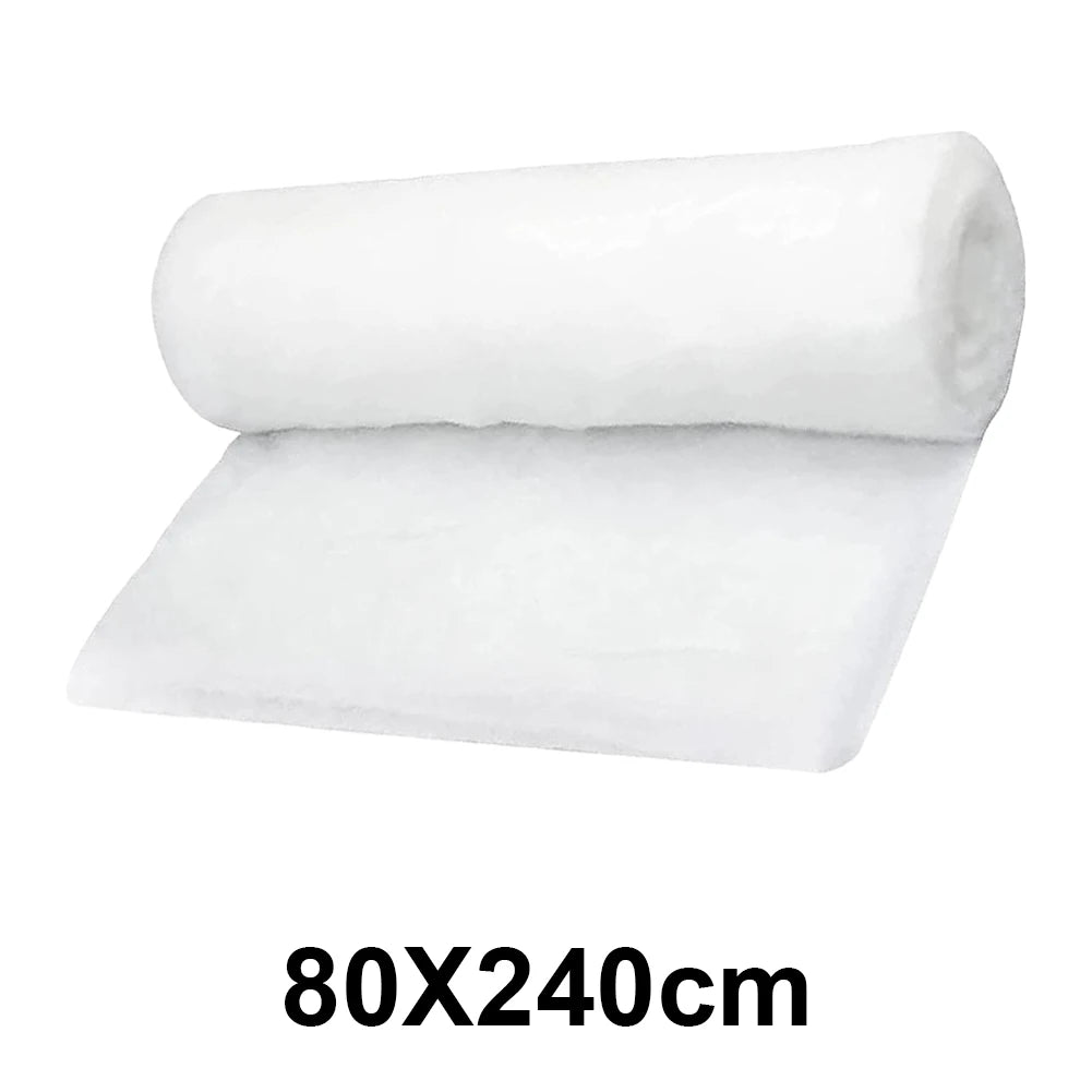 Artificial Christmas Snow Roll White Snow Mat Snow Blanket Soft Cotton Prop for Tree Xmas Village Backdrop Tree Decorations Mat