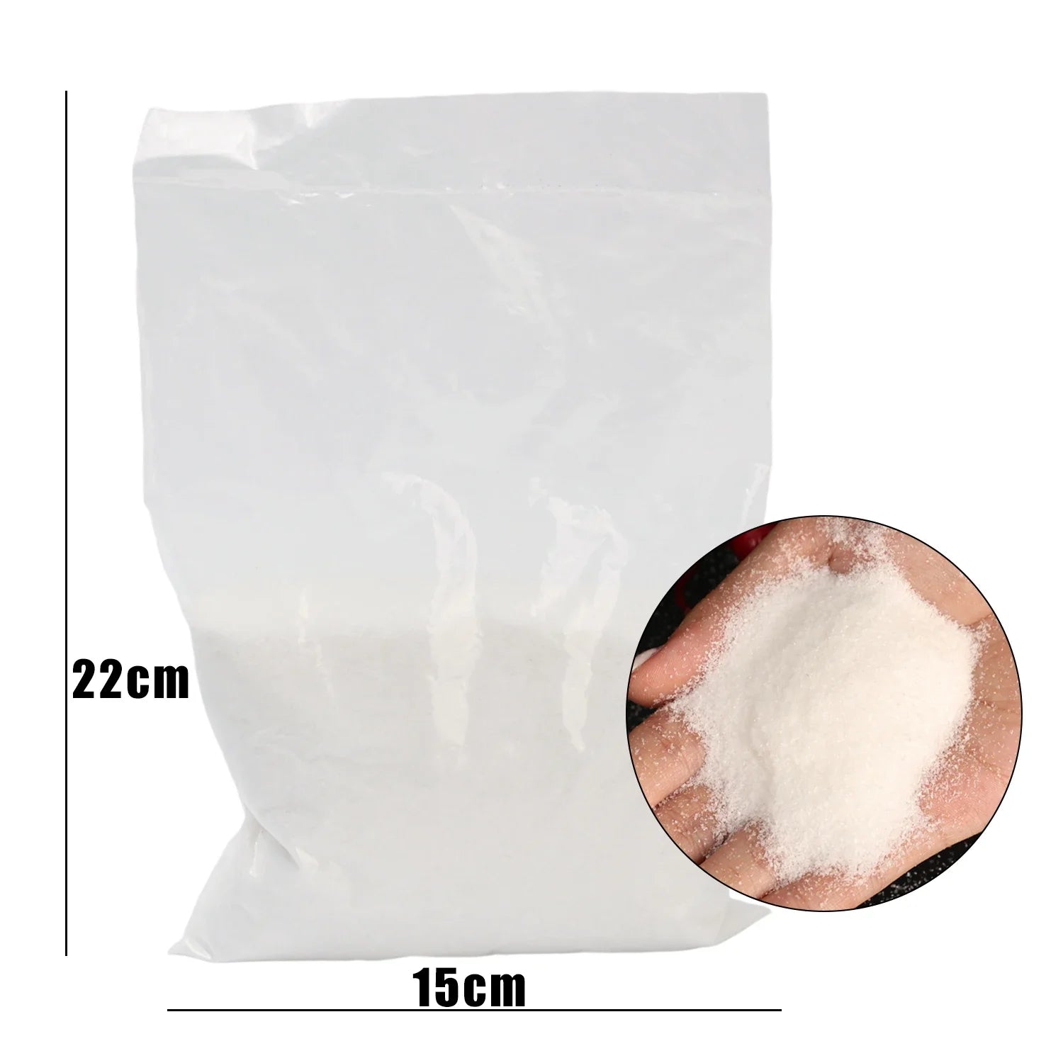 Winter Artificial Fake Snow Christmas Snow Powder Xmas Snowflake Decor for DIY Crafts Village Displays Props Holiday Supplies