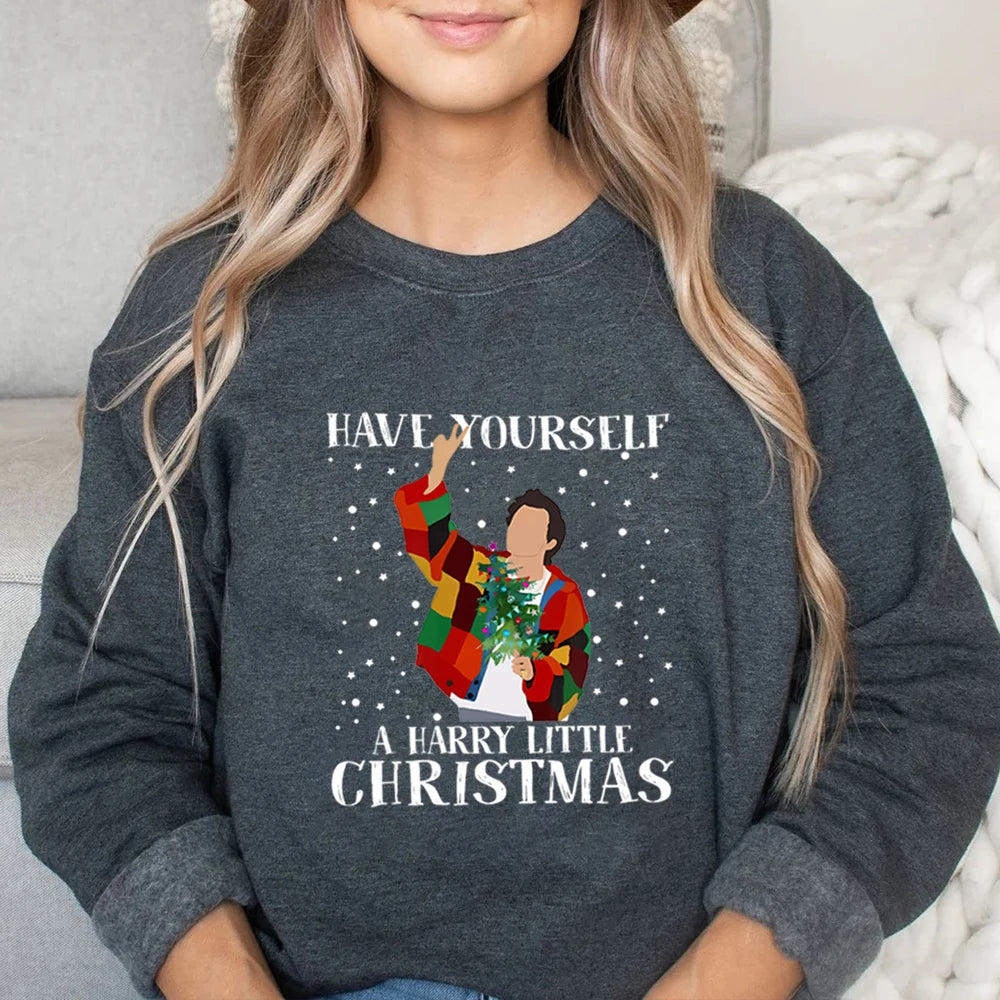 Have Yourself A Harry Little Christmas Sweatshirt Xmas Sweatshirt Xmas Shirt Love on Tour Tees Xmas Gifts Casual Sweatshirts