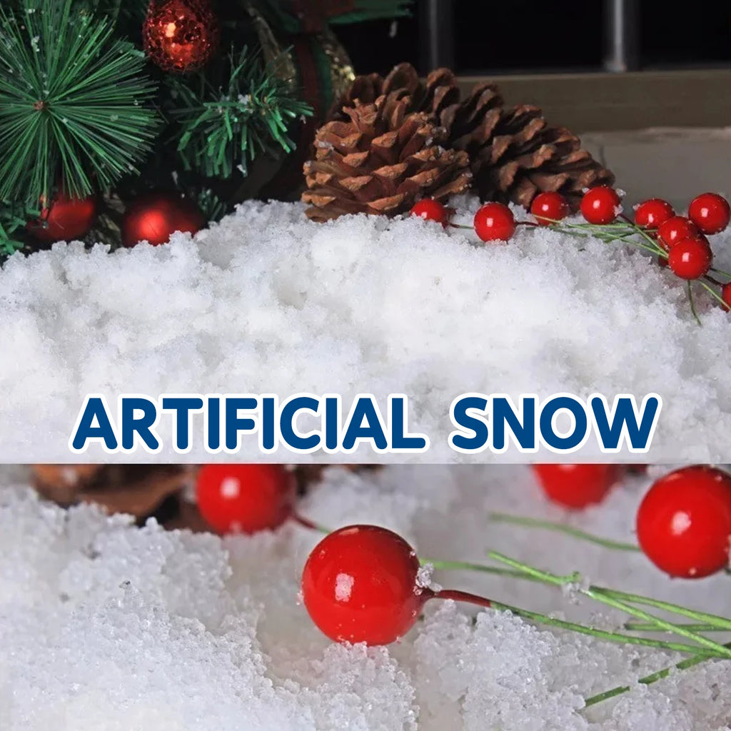 Artificial Snow - Snowscape Window Dressing for Winter Christmas Atmosphere, Indoor Shooting Fake Snow