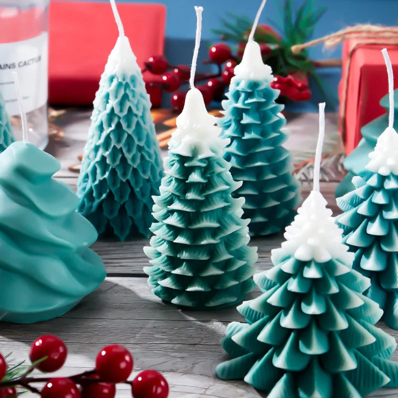 Christmas tree-shaped candles Christmas gifts Christmas candle ornaments boys' and girls' scented souvenirs creative gifts