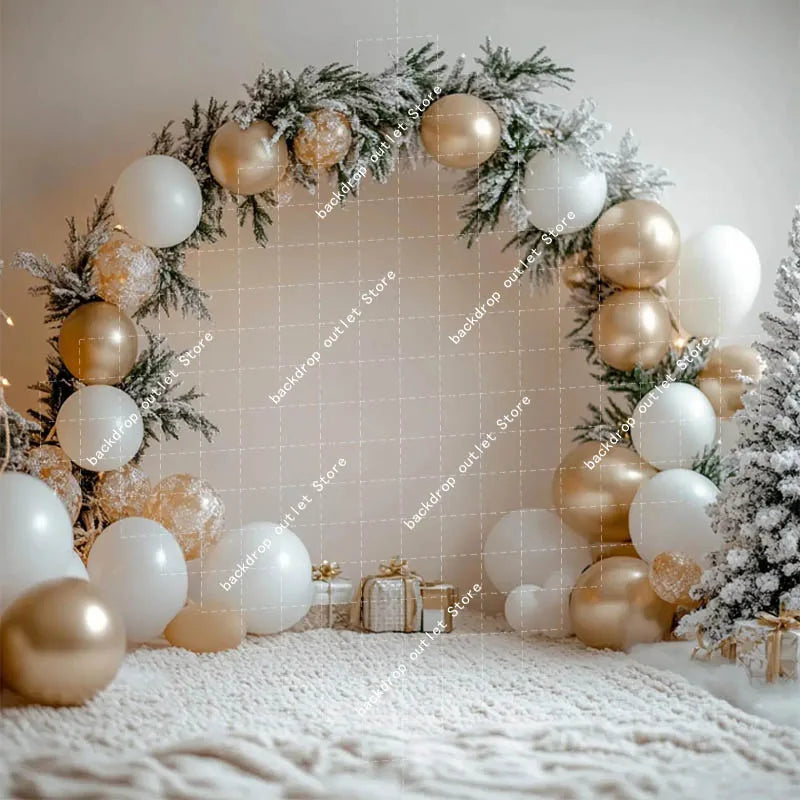 Christmas Celebration Photography Background Winter Window Glitter Xmas Tree Kids Family Portrait Decor Backdrop Photo Studio