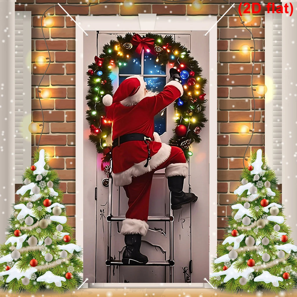 Christmas Photography Backdrop Santa Claus Background Cloth Xmas Happy 2026 New Year Winter Merry Christmas Baby Family Portrait