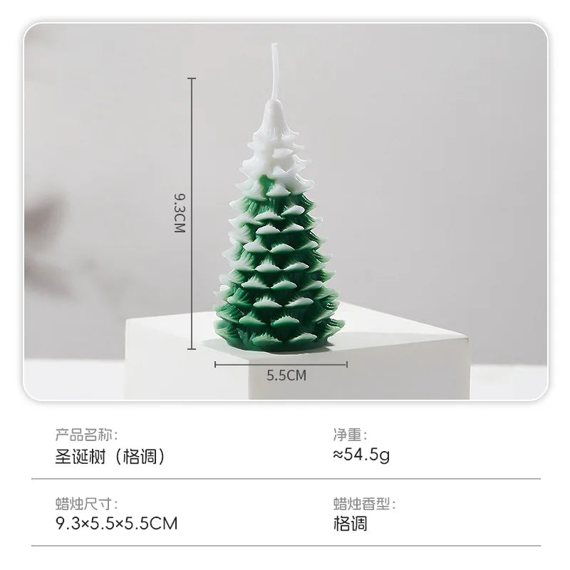 Christmas tree-shaped candles Christmas gifts Christmas candle ornaments boys' and girls' scented souvenirs creative gifts