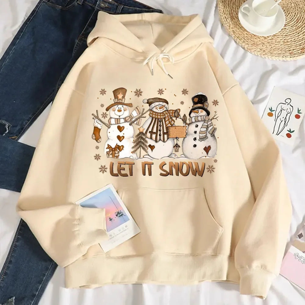 Funny Snowman Xmas Christmas Sweatshirt Let It Snow Sweatshirt Christmas Hoodie Winter Sweatshirt Snowman Hoodie Holiday Gift