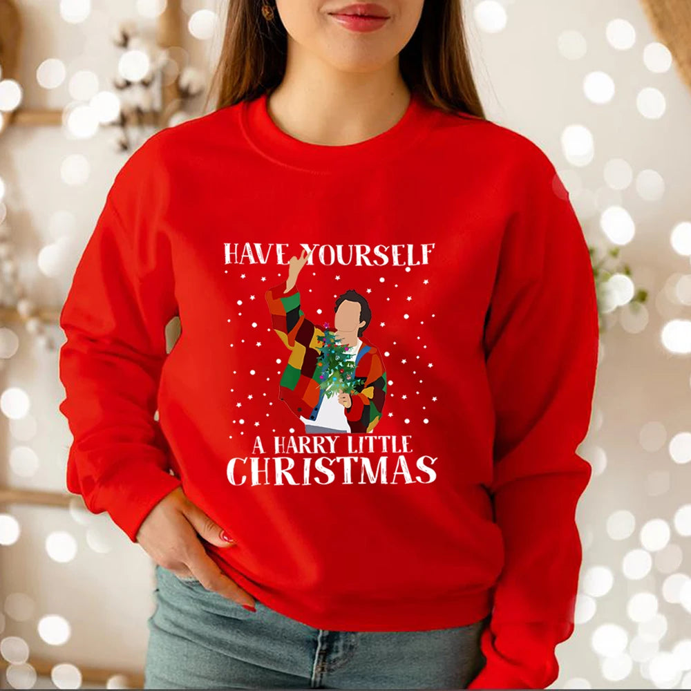 Have Yourself A Harry Little Christmas Sweatshirt Xmas Sweatshirt Xmas Shirt Love on Tour Tees Xmas Gifts Casual Sweatshirts