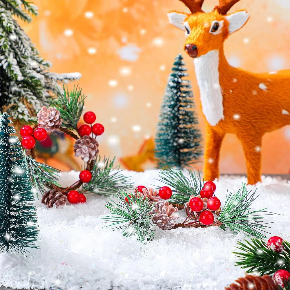 50g/100g Christmas Snow Decoration White Shiny Artificial Snow Acrylic Snow for Christmas Scene Decoration Fake Snow Decoration