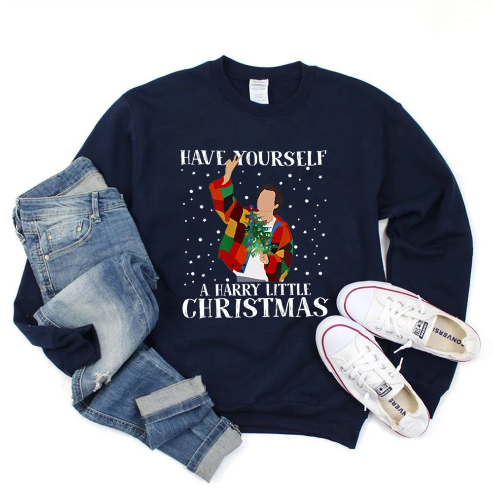 Have Yourself A Harry Little Christmas Sweatshirt Xmas Sweatshirt Xmas Shirt Love on Tour Tees Xmas Gifts Casual Sweatshirts