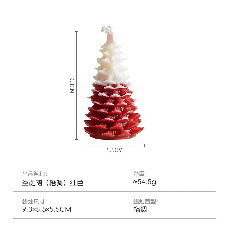 Christmas tree-shaped candles Christmas gifts Christmas candle ornaments boys' and girls' scented souvenirs creative gifts