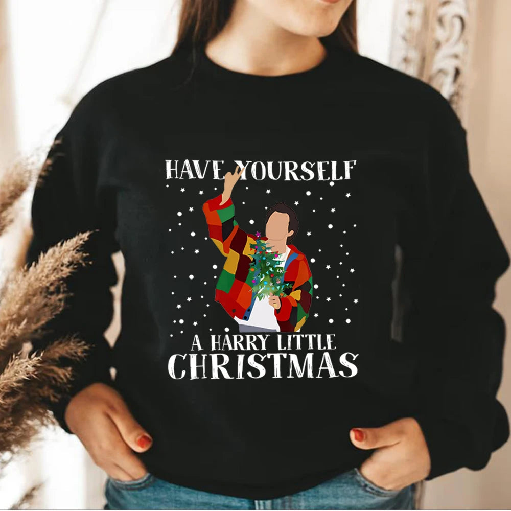 Have Yourself A Harry Little Christmas Sweatshirt Xmas Sweatshirt Xmas Shirt Love on Tour Tees Xmas Gifts Casual Sweatshirts