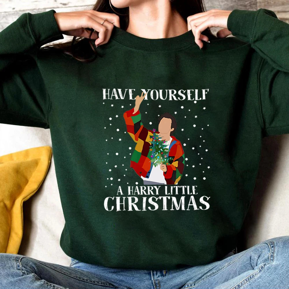 Have Yourself A Harry Little Christmas Sweatshirt Xmas Sweatshirt Xmas Shirt Love on Tour Tees Xmas Gifts Casual Sweatshirts