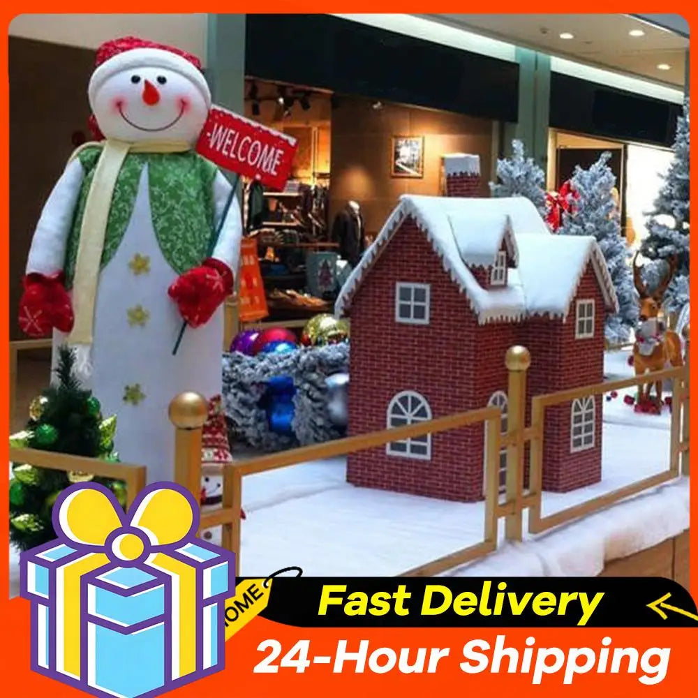 Artificial Christmas Snow Roll White Snow Mat Snow Blanket Soft Cotton Prop for Tree Xmas Village Backdrop Tree Decorations Mat