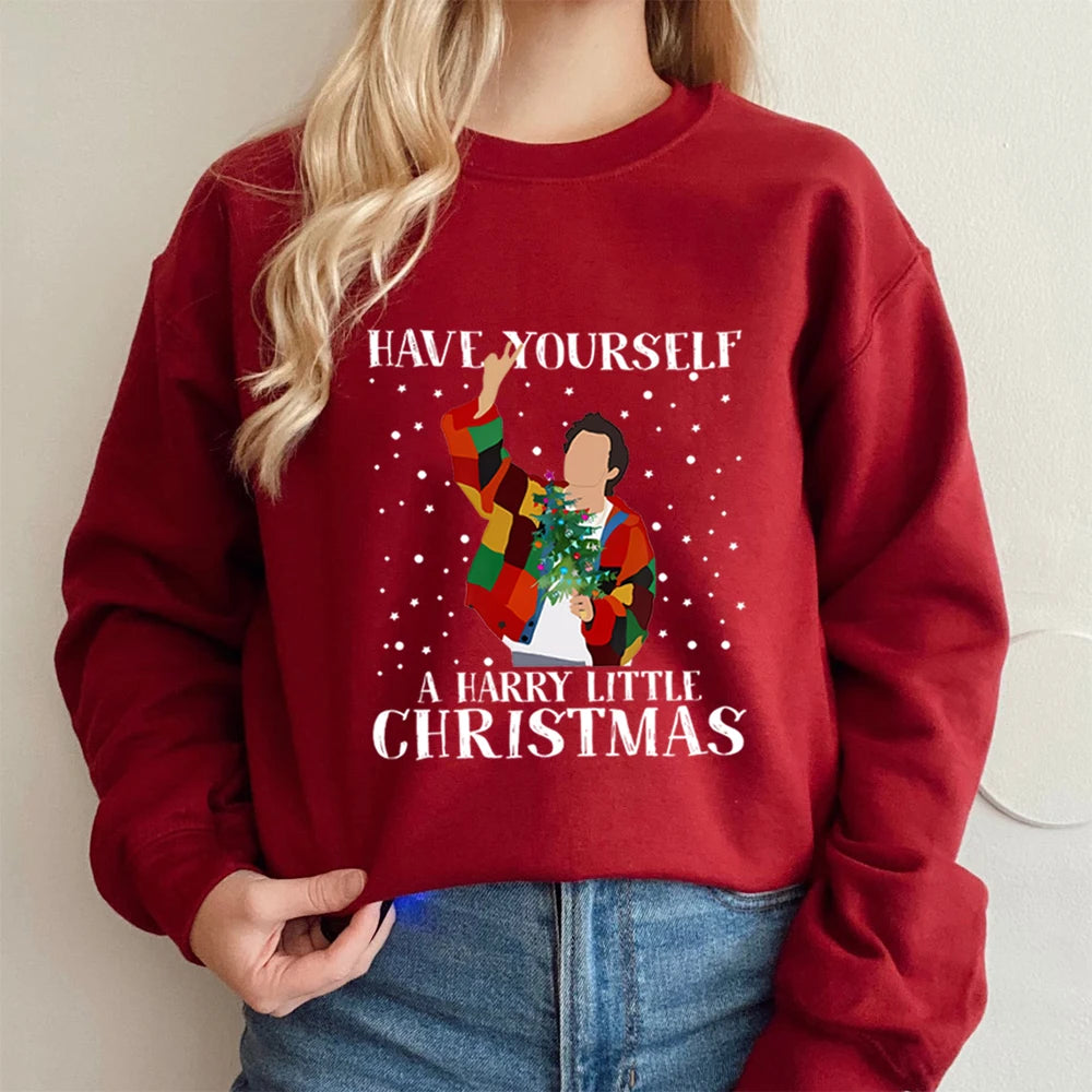 Have Yourself A Harry Little Christmas Sweatshirt Xmas Sweatshirt Xmas Shirt Love on Tour Tees Xmas Gifts Casual Sweatshirts